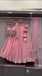 Fox Georgette Embroidered Lehenga Set with Net Dupatta