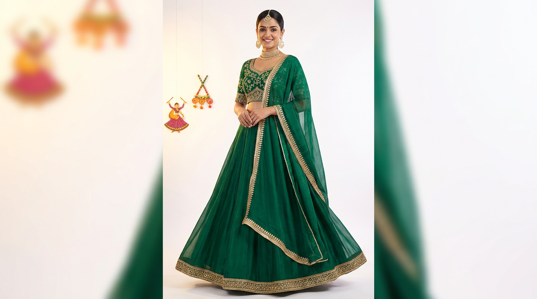 Navratri Day 2 Outfit: Green Ethnic Wear Ideas