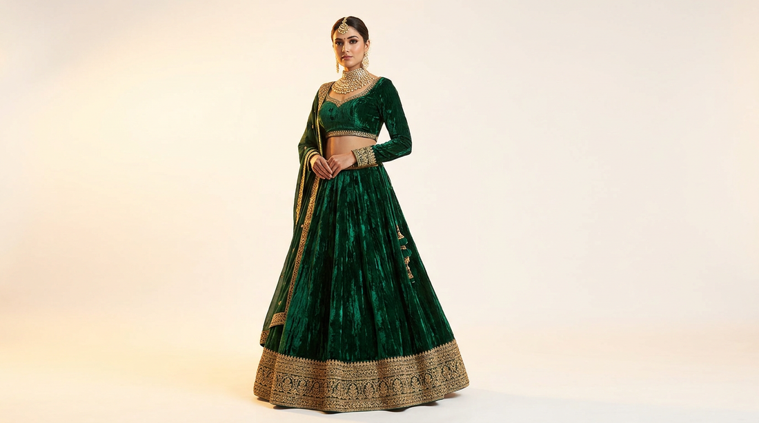 Velvet Lehenga Guide: Why Velvet is the Ultimate Winter Ethnic Fabric
