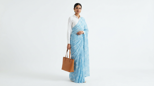 How to Style a Printed Saree for Office and Casual Outings