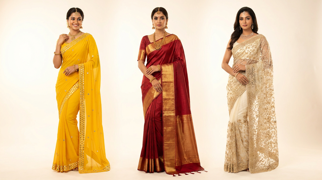 Wedding Saree Guide: Which Saree to Wear at Which Function