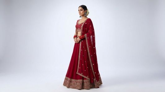 Navratri Day 6 Outfit: Red Ethnic Wear Ideas