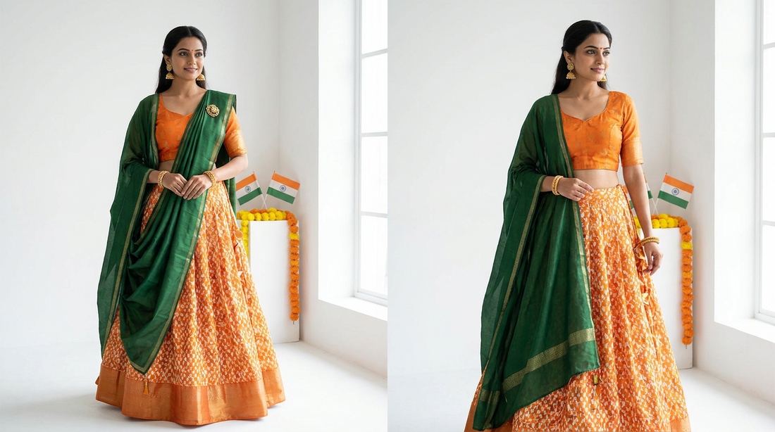 How to Wear Orange White and Green for Independence Day