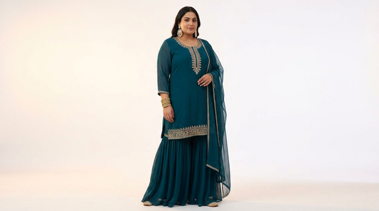 Sharara Suits for Plus Size Women: Tips and Picks