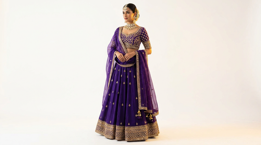 Navratri Day 9 Outfit: Purple Ethnic Wear Ideas