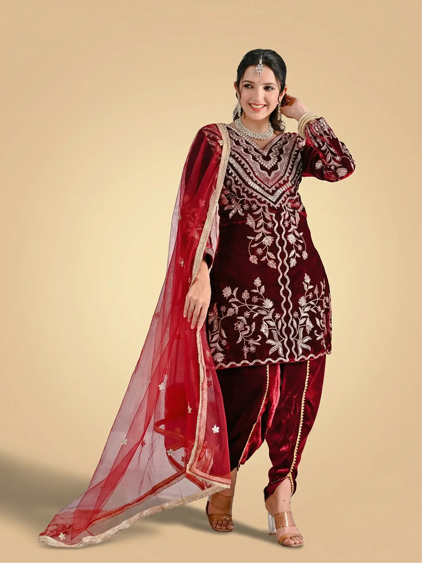 Kurti-Pant Dupatta Set
