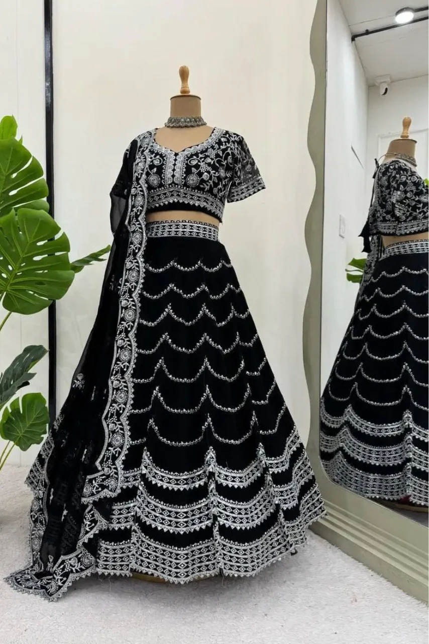 Semi Stitched Lehenga