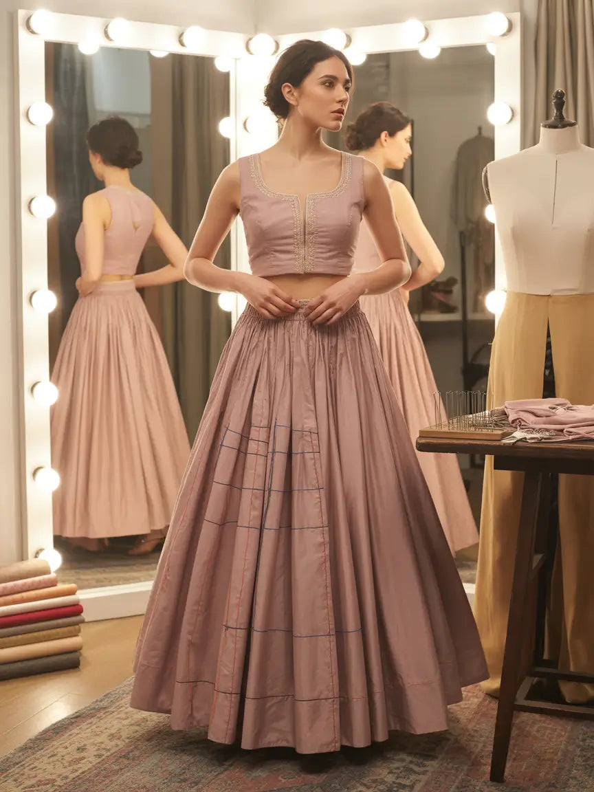 Semi Stitched Lehenga