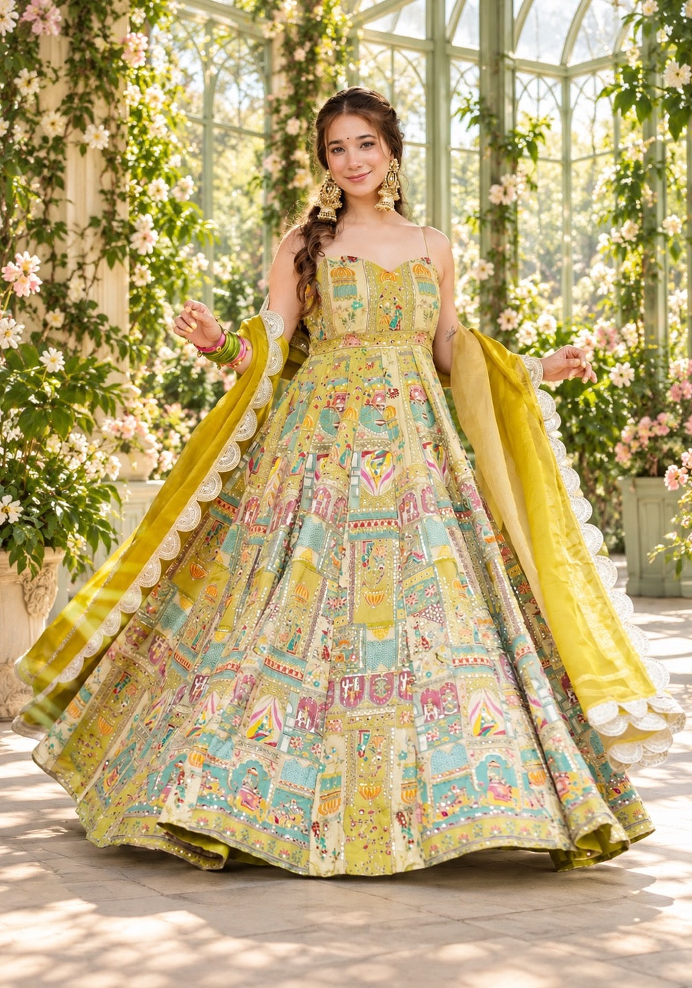 Floral Printed Anarkali  collection – Hansh Couture