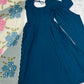 Teal Pearl Yoke Anarkali Gown
