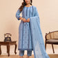 Jacquard Cotton Straight Kurta