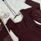 Maroon Mirror-Work Anarkali Gown