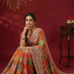 Designer Chinnon Silk Saree with Mirror Work for Festive and Wedding Wear
