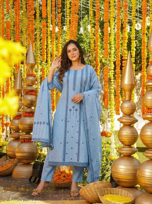 Jacquard Cotton Straight Kurta