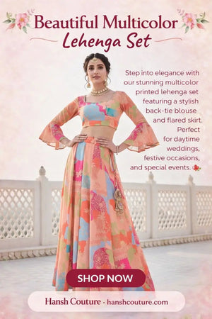Digital Print Georgette Lehenga Choli Set