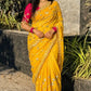 Handworked Gota Patti Georgette Saree with Sequence Lace Border