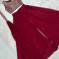 Maroon Embroidered Crop Palazzo