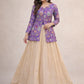 Jacquard Weaving Lehenga With Designer Blouse