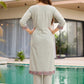 Jacquard Cotton Straight Kurta