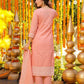 Jacquard Cotton Straight Kurta