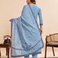 Jacquard Cotton Straight Kurta