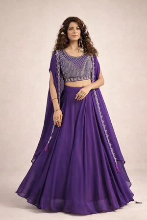 Heavy Embroidered Rangoli Silk Lehenga Set with 9 Meter Flair