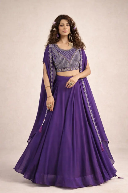 Heavy Embroidered Rangoli Silk Lehenga Set with 9 Meter Flair