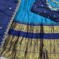 Kanjivaram Maggam Work South Style Half Lehenga Half Saree