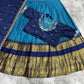 Kanjivaram Maggam Work South Style Half Lehenga Half Saree