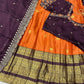 Kanjivaram Maggam Work South Style Half Lehenga Half Saree