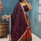 Kanjivaram Maggam Work South Style Half Lehenga