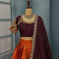Kanjivaram Maggam Work South Style Half Lehenga