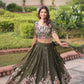 Gold Crush Embroidered Lehenga Choli Set
