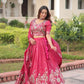 Gold Crush Embroidered Lehenga Choli Set