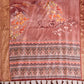 Floral Lichi Silk Saree with Zari Border