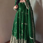 Floral Resham Sequin Silk Gown