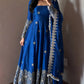 Floral Resham Sequin Silk Gown