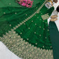 Floral Resham Sequin Silk Gown