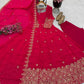 Floral Resham Sequin Silk Gown
