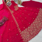 Floral Resham Sequin Silk Gown