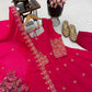Floral Resham Sequin Silk Gown