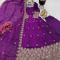Floral Resham Sequin Silk Gown