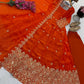 Floral Resham Sequin Silk Gown