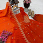 Floral Resham Sequin Silk Gown