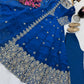 Floral Resham Sequin Silk Gown