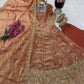 Floral Resham Sequin Silk Gown