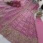 Floral Resham Sequin Silk Gown