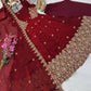 Floral Resham Sequin Silk Gown