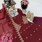 Floral Resham Sequin Silk Gown