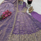 Floral Resham Sequin Silk Gown